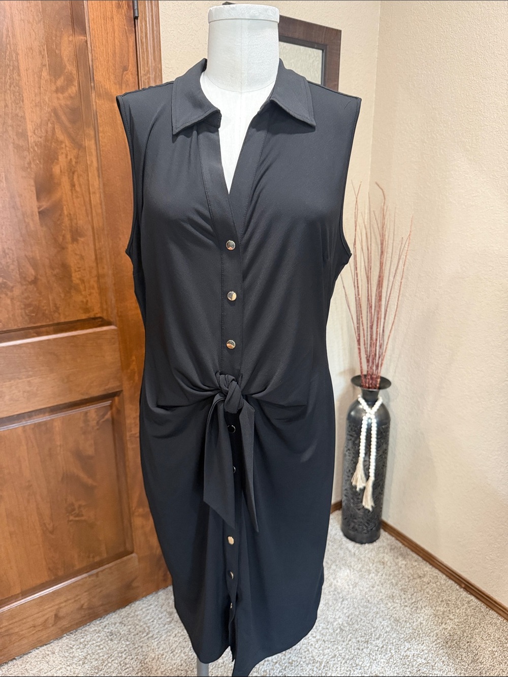 NWOT Philosophy Black Jersey Dress - XL